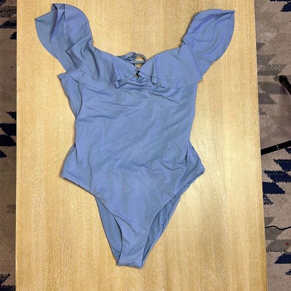 Becca Color Splash Off-The-Shoulder Swimsuit - Picture 5 of 11